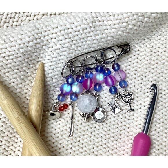 Practical Magic Sally Owens Crochet Knit Stitch Markers Set - Picture 1 of 5